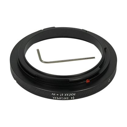 Pentax 67 lens to Hasselblad V camera mount adapter