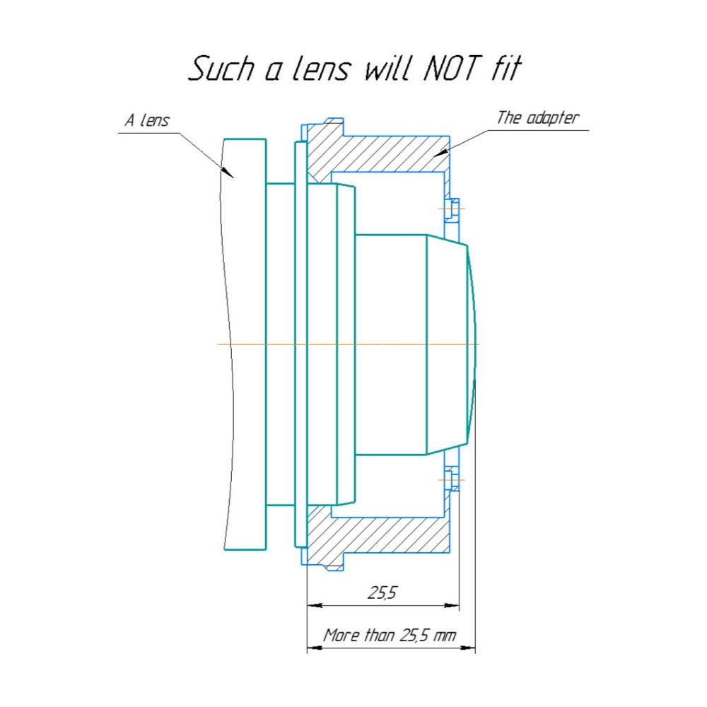 Arri PL replacement mount for Olympus Pen FT camera