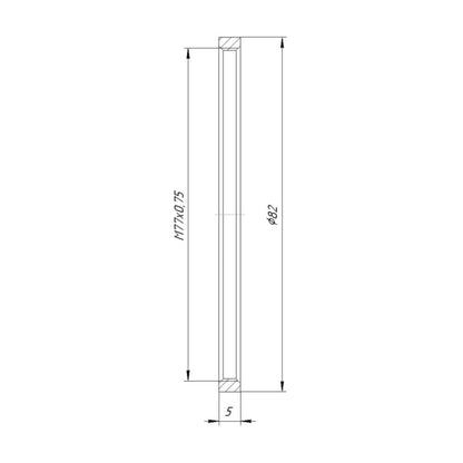 Retaining ring with M77x0.75 female thread