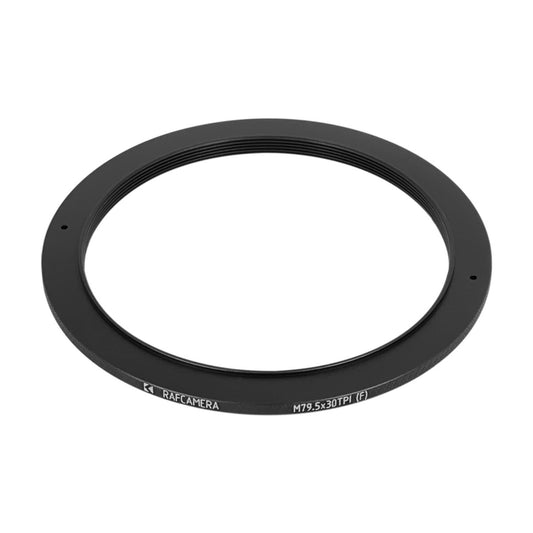 Retaining ring with M79.5x30tpi female thread for Alphax #5 shutter