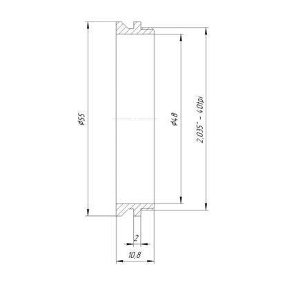 Rodenstock Modular Focus Mount to SM2 male thread adapter