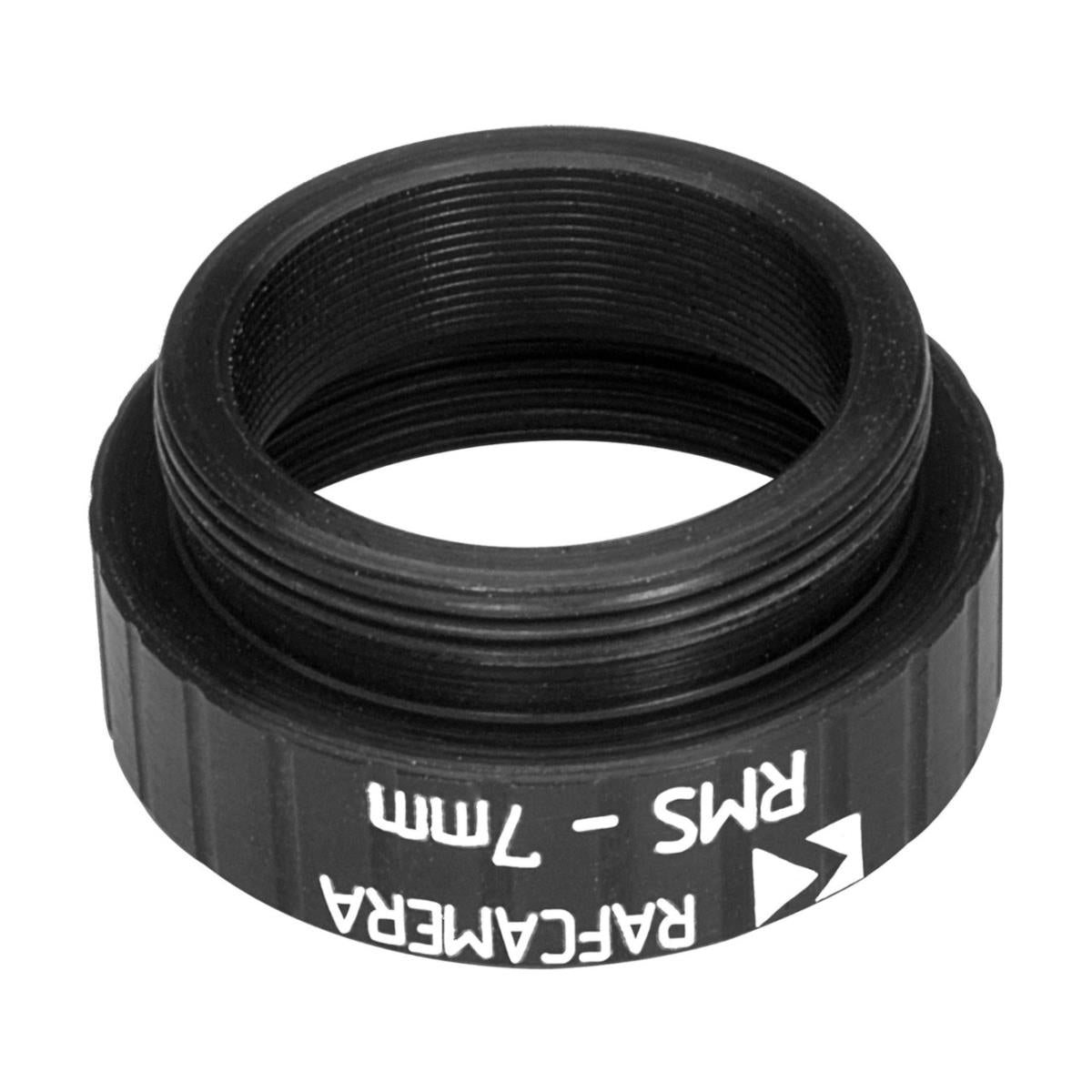 7mm extender for RMS/DIN microscope objectives, black