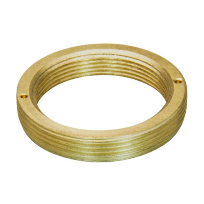 RMS female to C-mount male thread adapter, flangeless, bronze