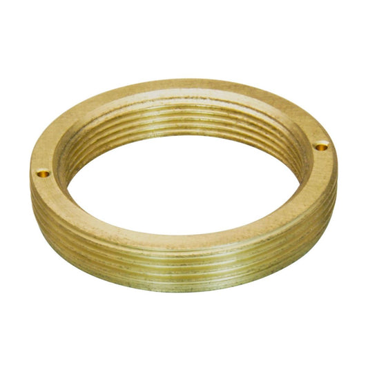 RMS female to C-mount male thread adapter, flangeless, bronze