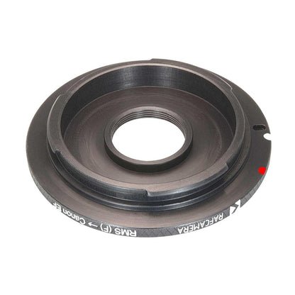 RMS female thread to Canon EOS camera mount adapter