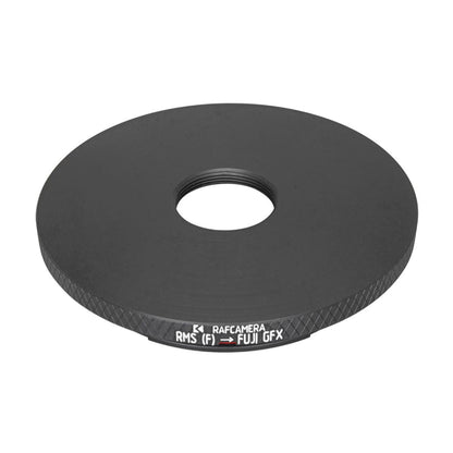 RMS female thread to Fujifilm GFX camera mount adapter
