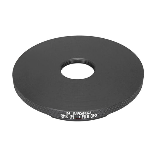 RMS female thread to Fujifilm GFX camera mount adapter
