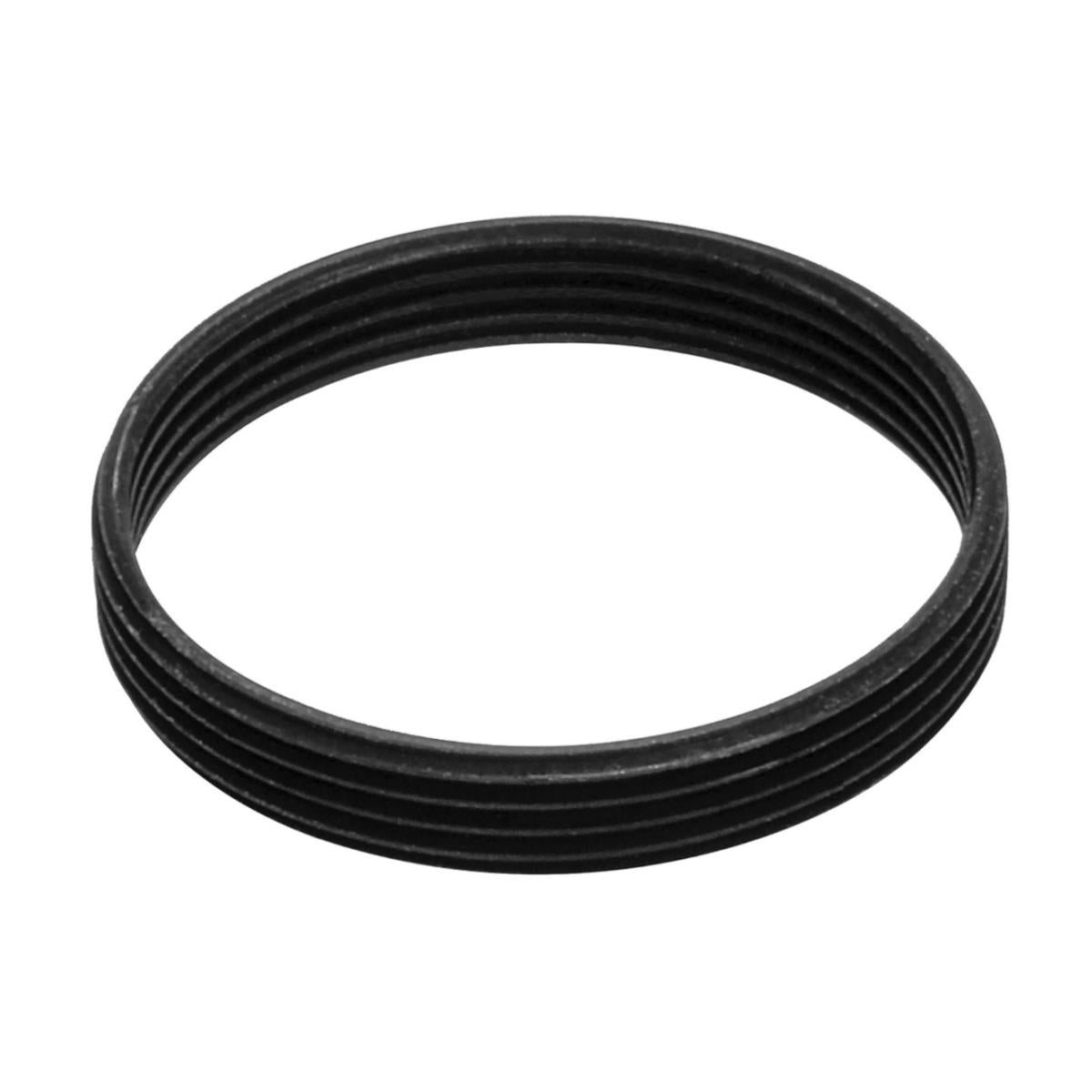 RMS male to M19x0.75 female thread adapter, flangeless, black