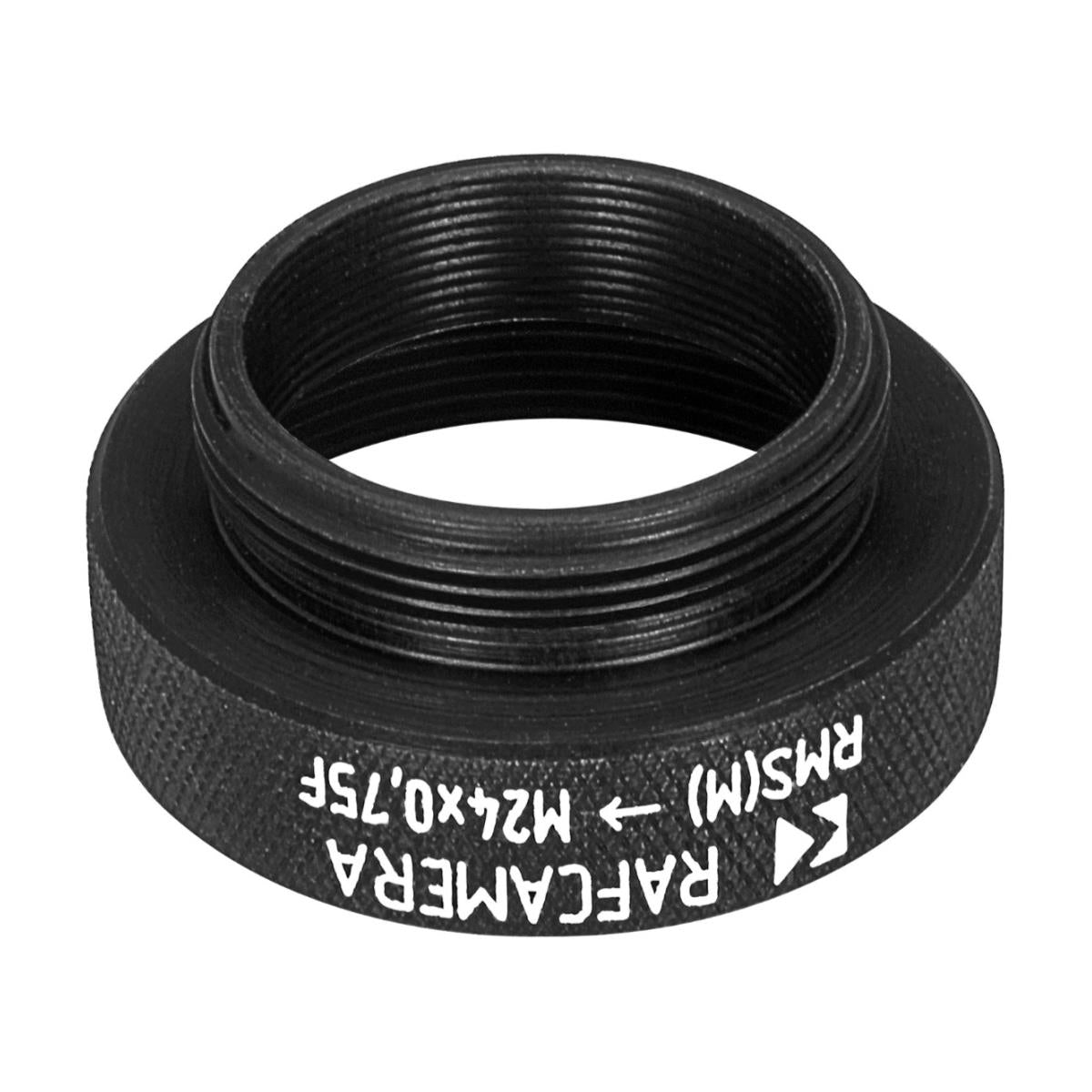 RMS male to M24x0.75 female thread adapter, black