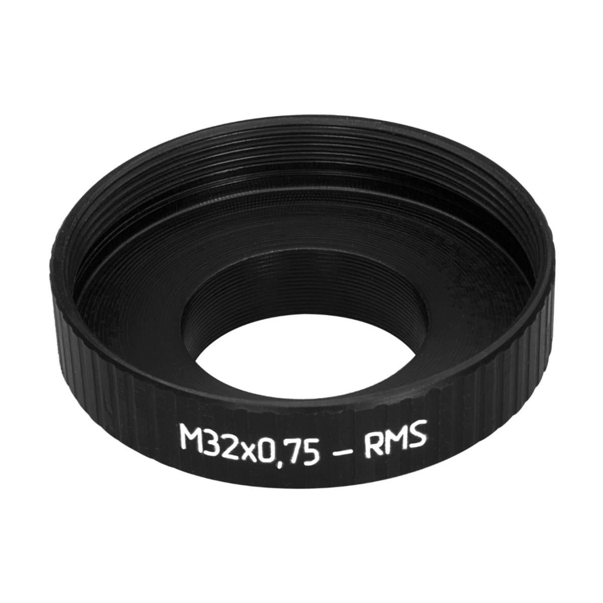 RMS male to M32x0.75 female thread adapter, black