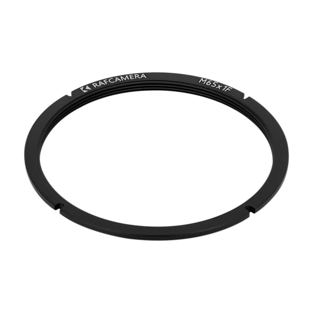 Retaining ring with M65x1 female thread and 67mm centering rim