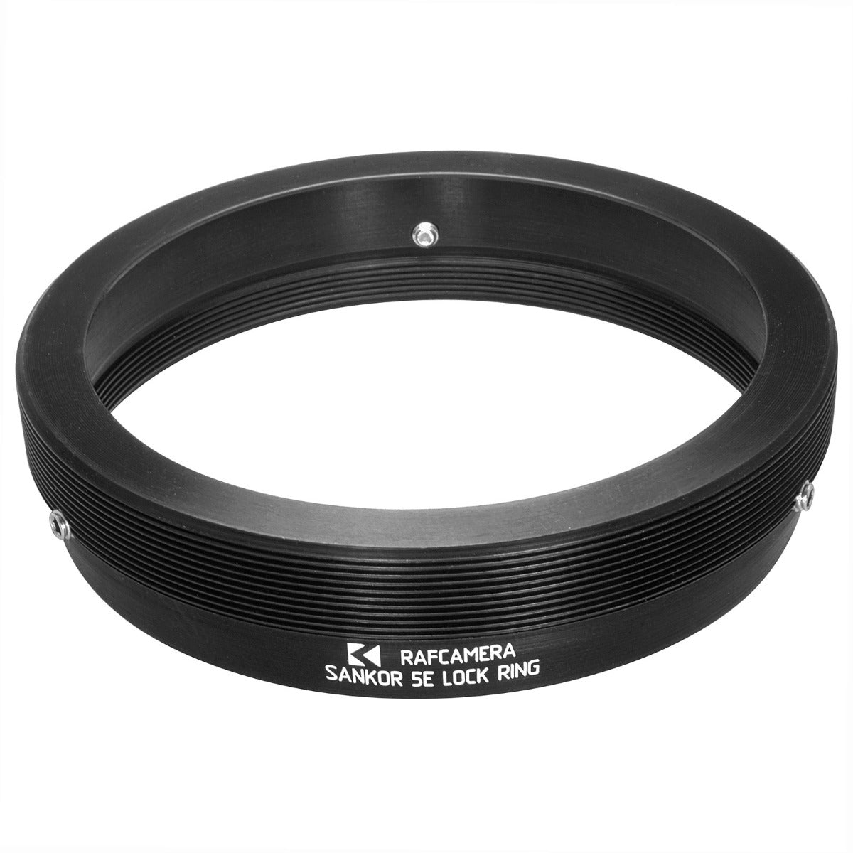 Lock ring for Sankor type 5E lens (M67x0.75 female to M75x0.75 male adapter)