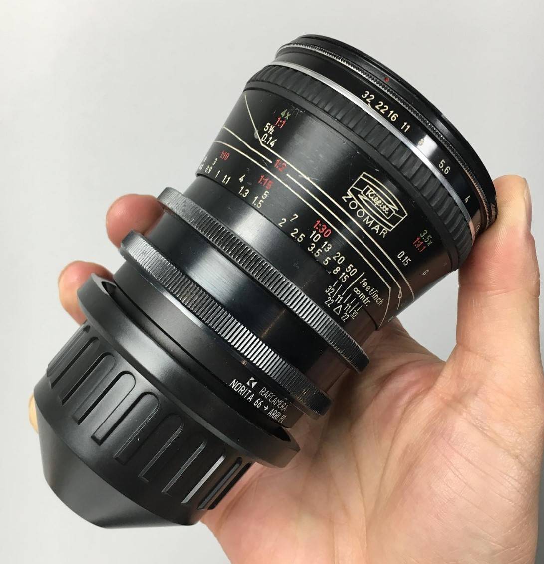 Norita-66 lens to Arri PL camera mount adapter