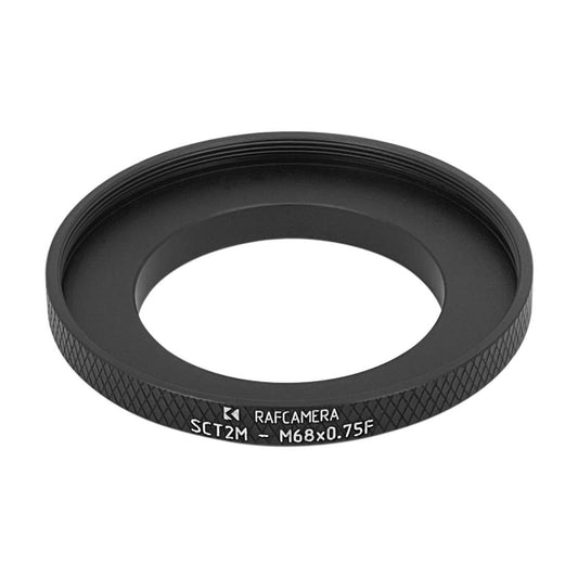 SCT 2" male to M68x0.75 female thread adapter