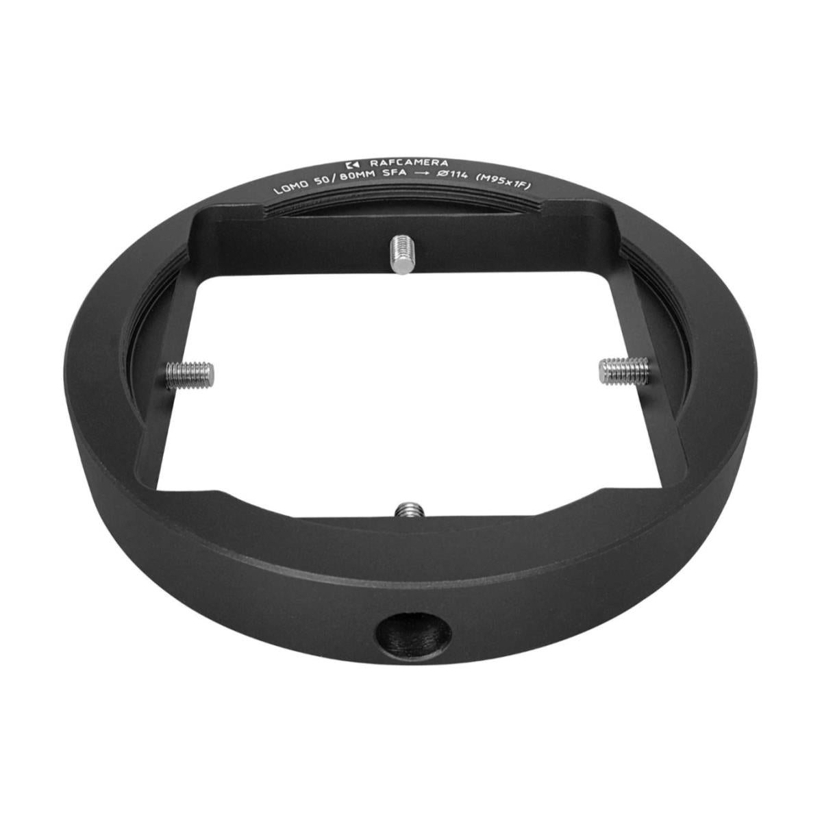 Front clamp for LOMO SF 50mm, 80mm anamorphic lens with 114mm OD, M95x1 thread