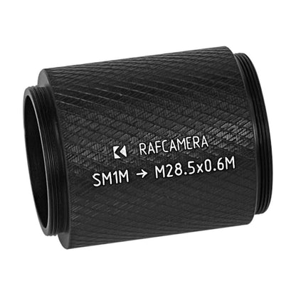 SM1 male to M28.5x0.6 male thread adapter