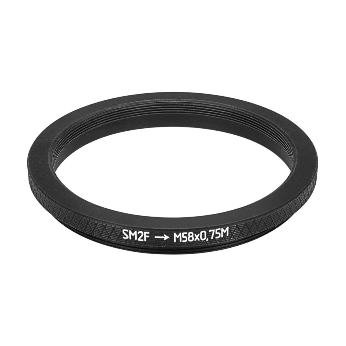 SM2 female to M58x0.75 male thread adapter