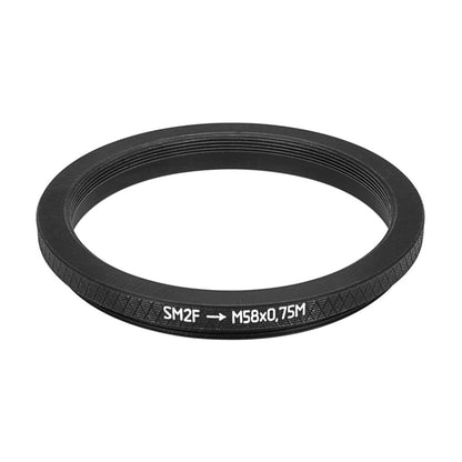 SM2 female to M58x0.75 male thread adapter