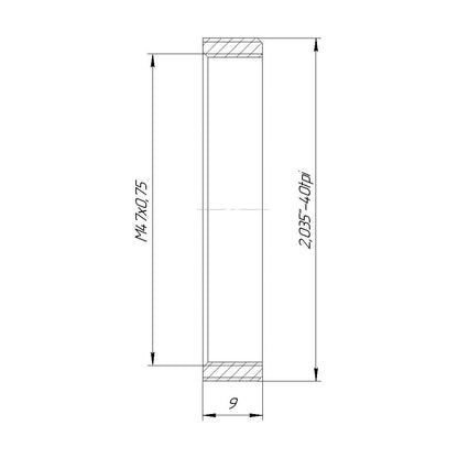 SM2 male to M47x0.75 female thread adapter for Schneider Xenar 4.5/210mm lens