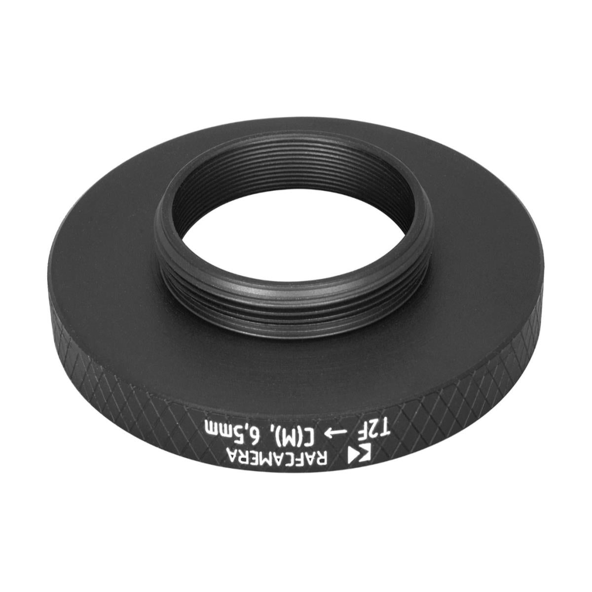 T2 (M42x0.75) female thread to C-mount camera adapter, 6.5mm
