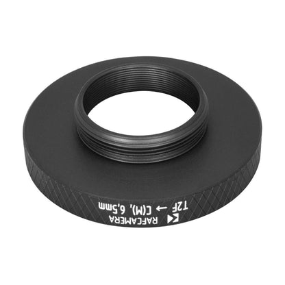 T2 (M42x0.75) female thread to C-mount camera adapter, 6.5mm
