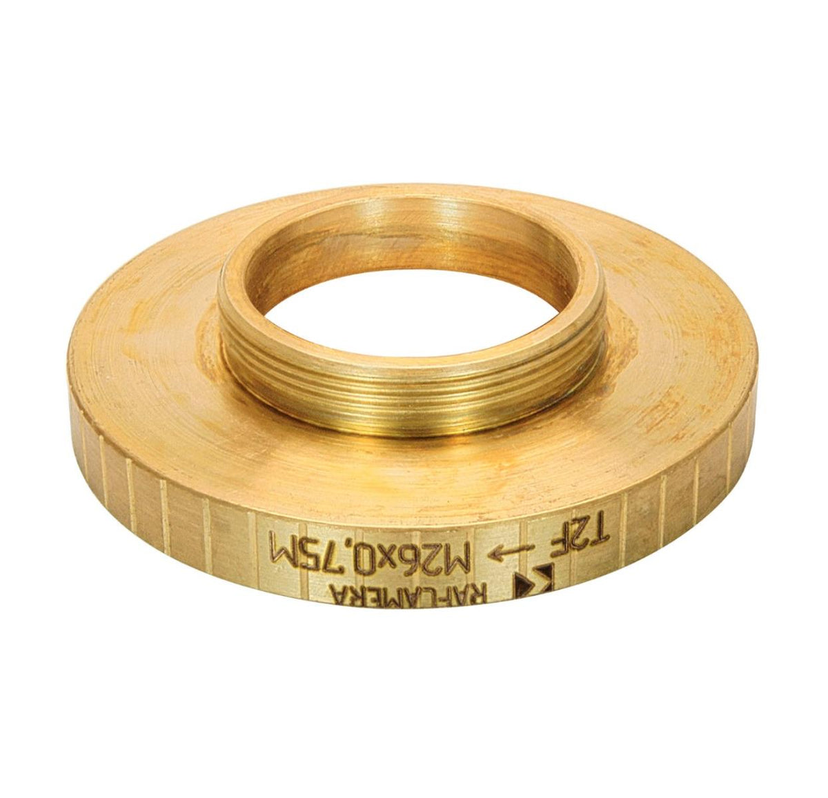 T2 female to M26x0.75 male thread adapter for binoviewers, bronze