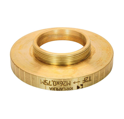 T2 female to M26x0.75 male thread adapter for binoviewers, bronze