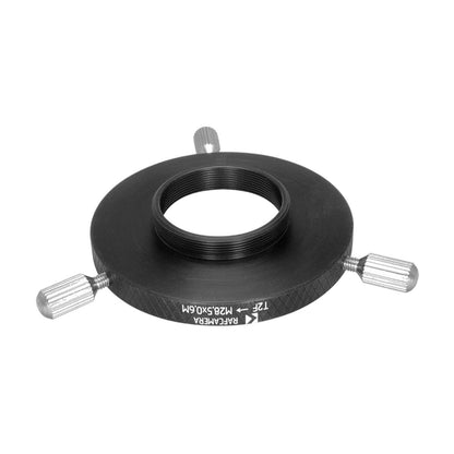 T2 female to M28.5x0.6 male thread adapter for Denkmeier Binotron 27 binoviewer