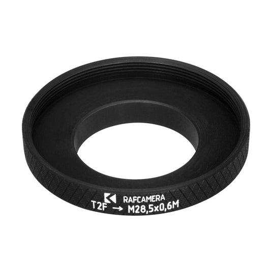 T2 female to M28.5x0.6 male thread adapter