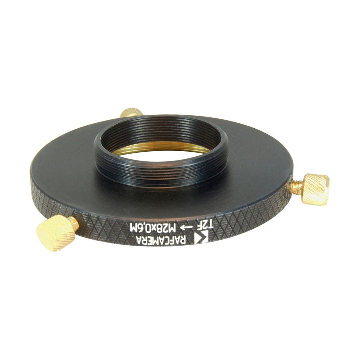 T2 female to M28x0.6 male thread adapter for Arcturus binoviewer, adjustable