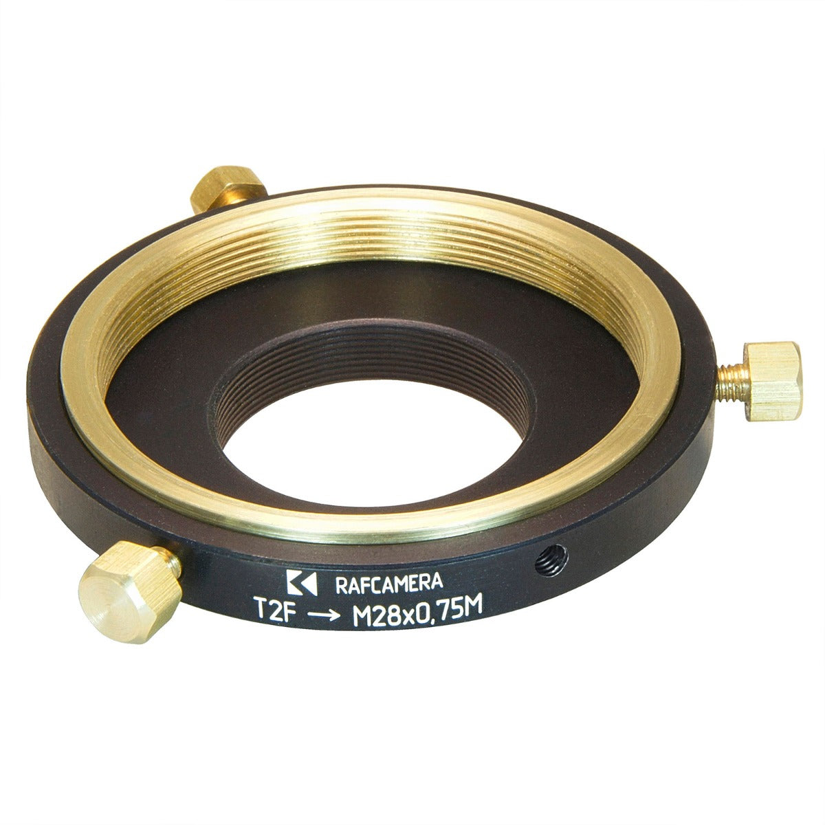 T2 female to M28x0.75 male thread adapter, adjustable