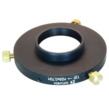 T2 female to M28x0.75 male thread adapter, adjustable