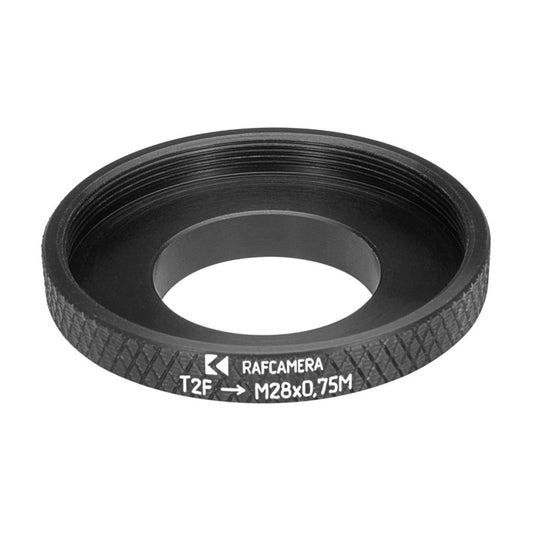 T2 female to M28x0.75 male thread adapter for Arcturus binoviewers