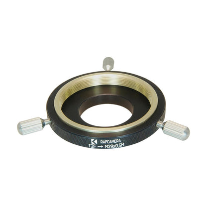 T2 female to M29x0.5 male thread adapter for Denk II binoviewer, adjustable