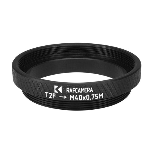 T2 (M42x0.75) female to M40x0.75 male thread adapter for shutters