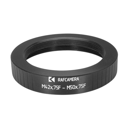 T2 female to M50x0.75 female adapter for Rodenstock lenses