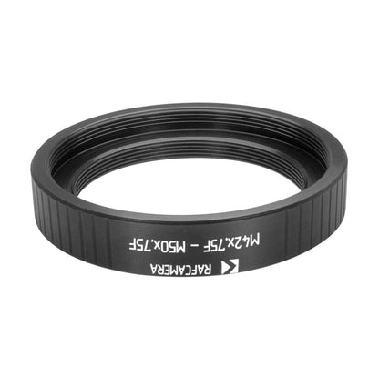 T2 female to M50x0.75 female adapter for Rodenstock lenses