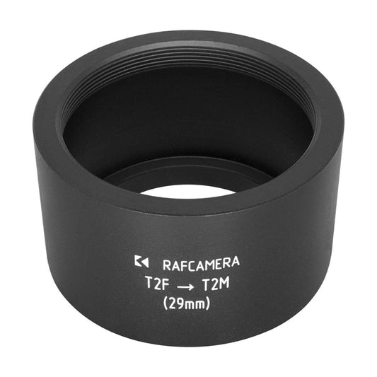 M42x0.75 female to M42x0.75 male thread adapter, 29mm long