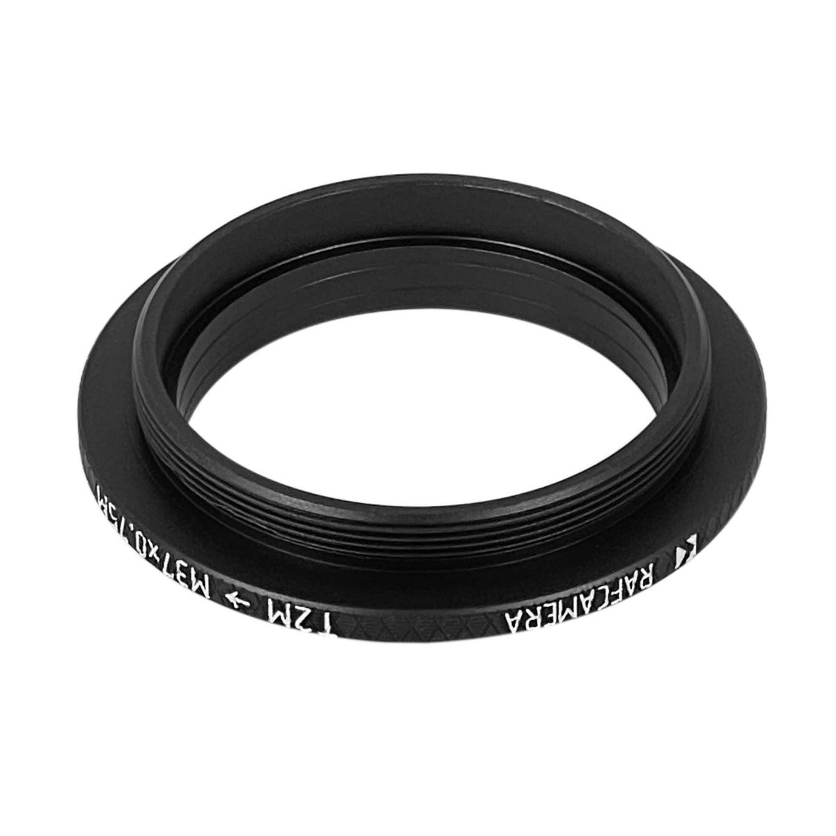 M42x0.75 (T2) male to M37x0.75 male thread adapter