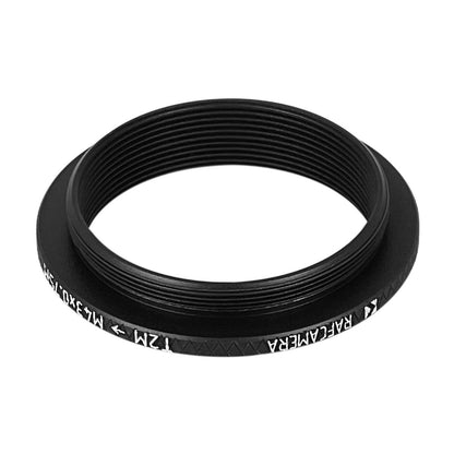 M42x0.75 (T2) male to M43x0.75 male thread adapter