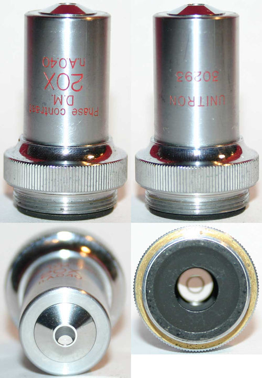 Unitron Microscope Objective - 20x0.40, Phase Contrast