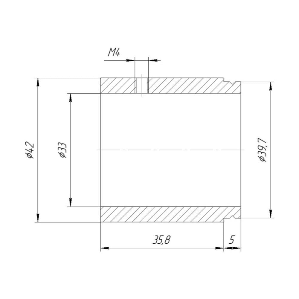 33.2mm clamp to 39.7mm V-mount adapter for Camera Lucida